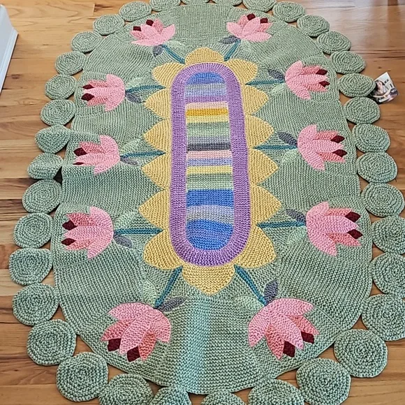 NWT JODI BOISSON HAND MADE RUG - Picture 7 of 16